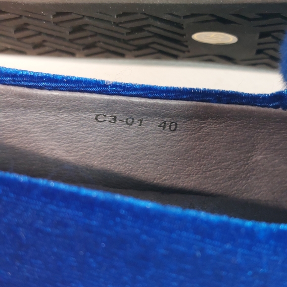 Roberto Della Croce blue velour fur-trimmed bunny-ear sneakers, EU40, NWT - Picture 9 of 12